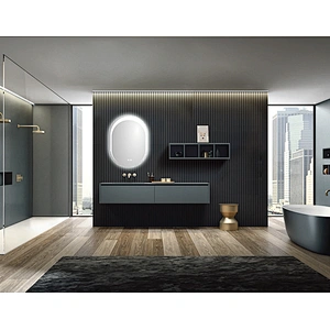 Mosmile Elegant Home Defogging Wall LED Bathroom Mirror